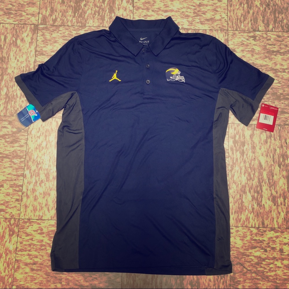 Nike Michigan Wolverines Dri-Fit Polo Shirt